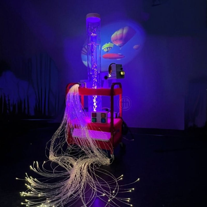 TFH Little Red Sensory Cart - Deluxe Hurricane - Waterless - Front view dark room