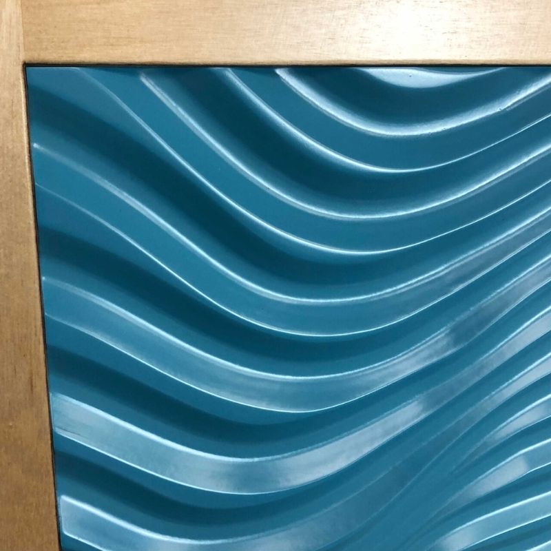 TFH Tactile Wall Discovery Panels - Blue Curves
