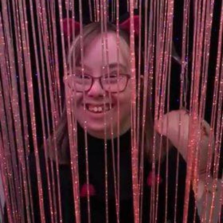 TFH fiber Optic Waterfall - w/ Light Source - Front view child active play