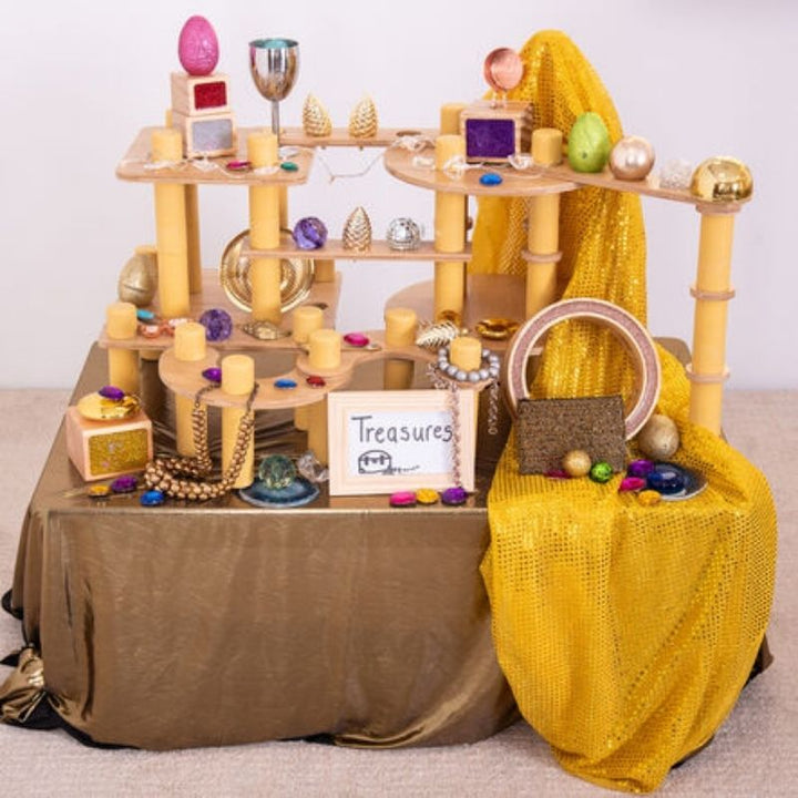 TTS Alice Sharp's Eco Build a World 86pcs - Landscape View On Table Set Up