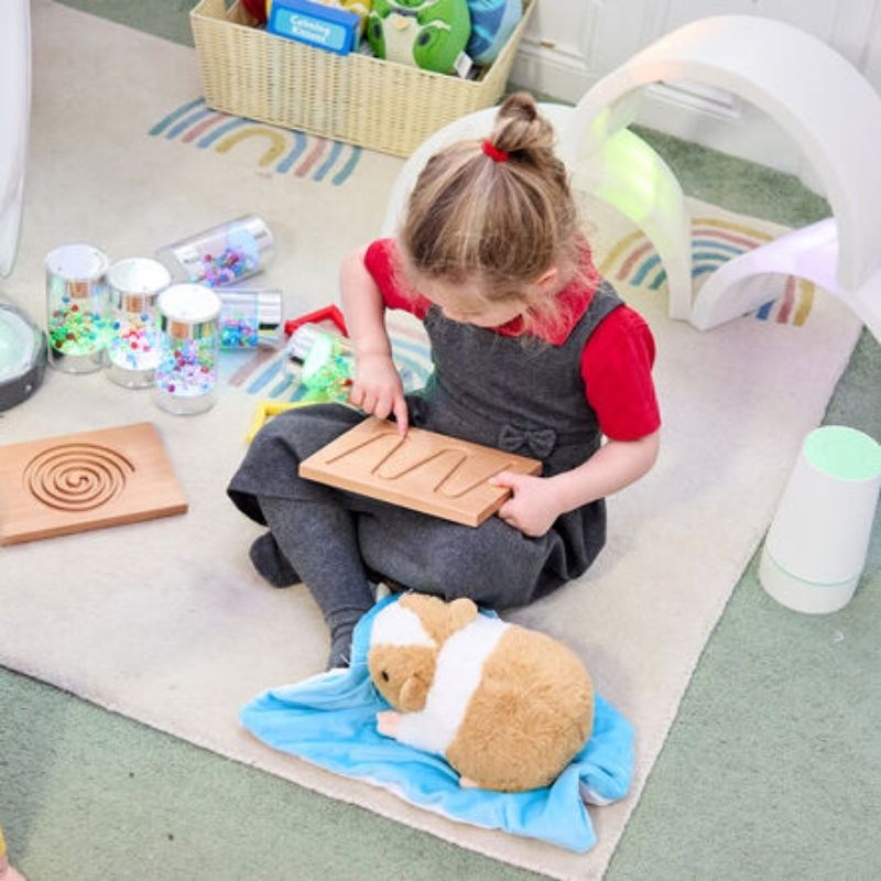 TTS Breathing & Mindfulness Boards 6pk - Top View Child Active Play Zigzag Spiral 