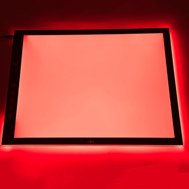 TTS Colour Changing Light Panel - Top View Red Light 
