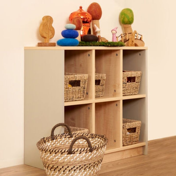 TTS Elements Sage Toddler Cube Storage Unit - Landscape View With Baskets