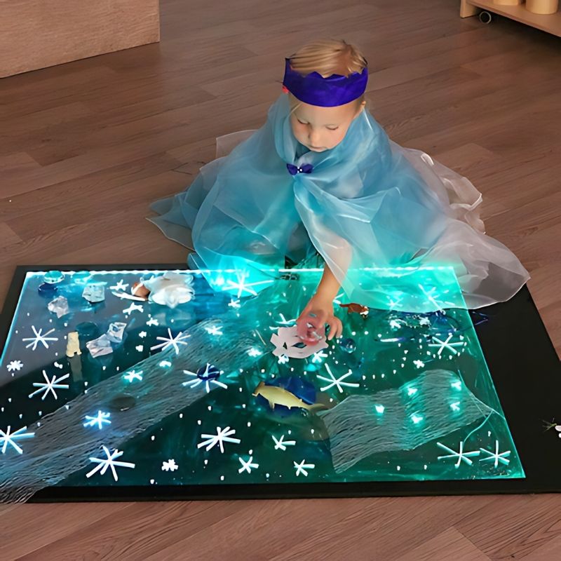 TTS Giant Illuminated Mark Making Board - Child Active Play Green llumination
