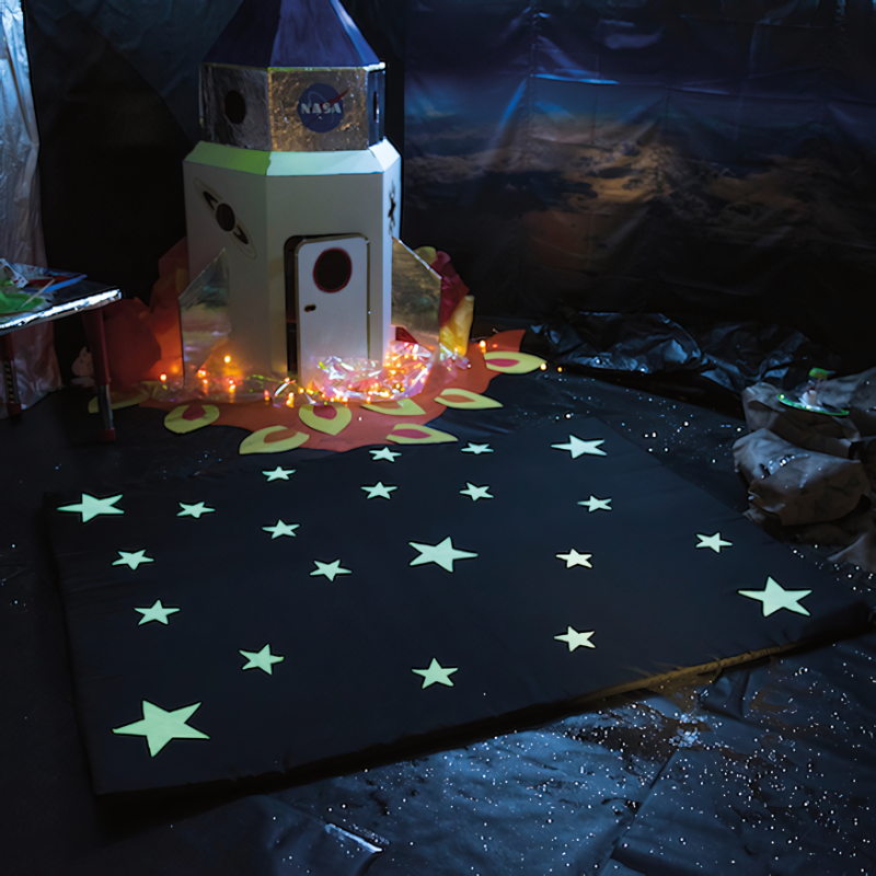 TTS Glow in the Dark Mat Rocketship