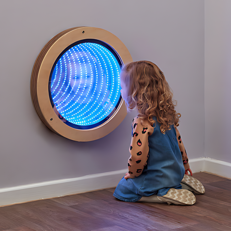 TTS Light Up Circular Infinity Mirror Girl Child Active Play 