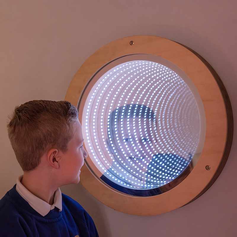 TTS Light Up Circular Infinity Mirror Boy Child Active Play