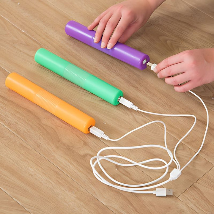 TTS Light Up Glow Cylinders - Landscape View Charging
