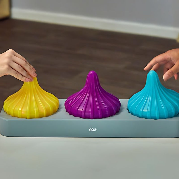 TTS Light Up Twist and Turn Spinning Tops - Close Up View
