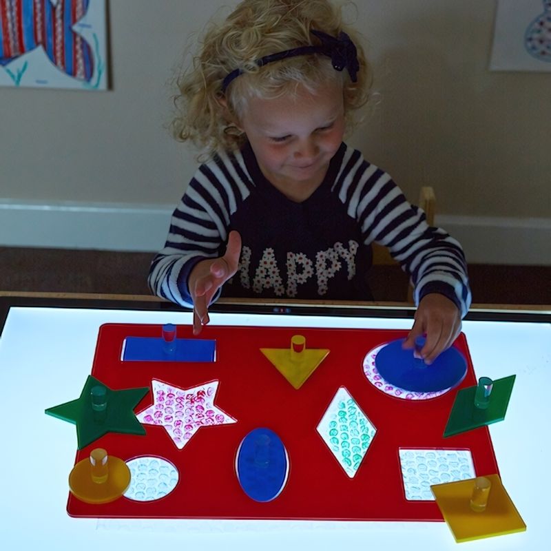 TTS Lightbox Acrylic Shape Sorting Board - Child Active Play
