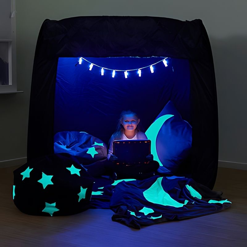 TTS Pop-Up Sensory Space - Landscape View Child Active Play Black 
