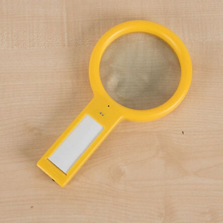 TTS Recordable Plastic Magnifying Glasses (6 Pack) - Top View Yellow