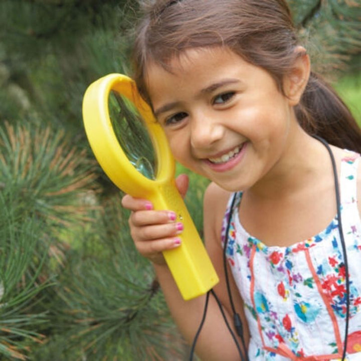 TTS Recordable Plastic Magnifying Glasses (6 Pack) - Close Up View Child Active Play Yellow