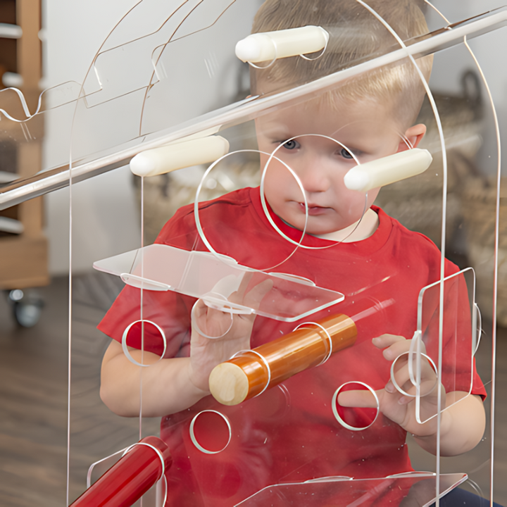 TTS STEAM Discovery Centre Child Actove Play in Red Close Up