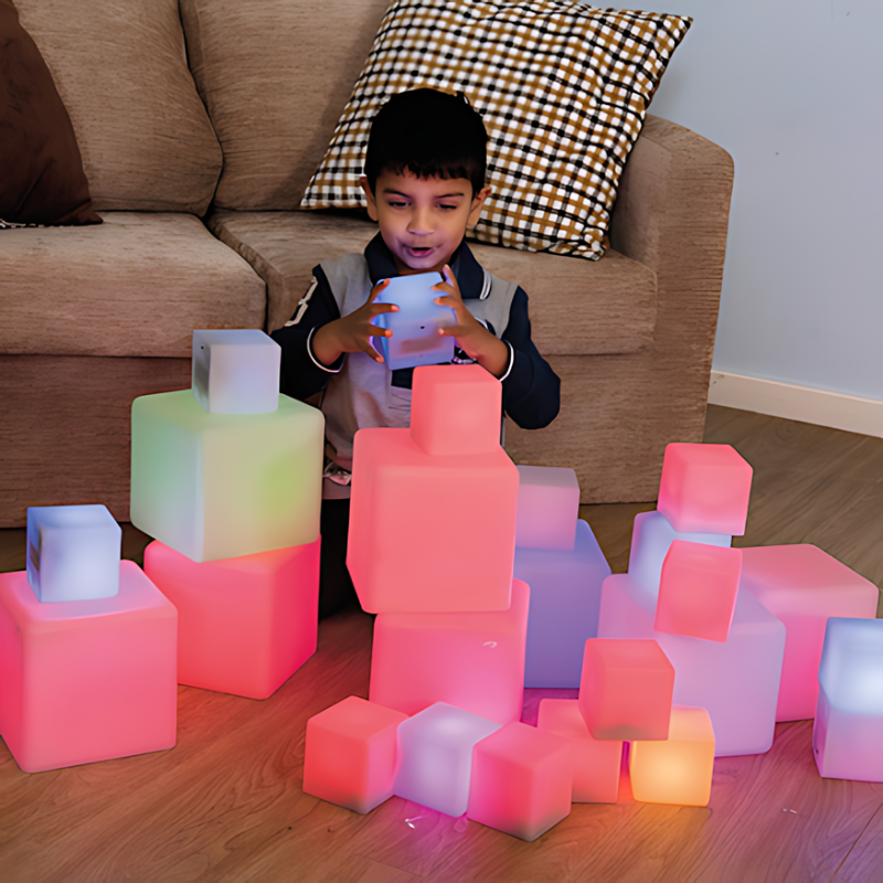 TTS Sensory ICT Glow Construction Blocks Child Boy Active Play