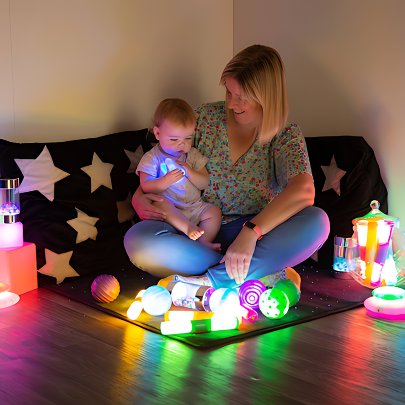 TTS Sensory Light Up Glow Collection Child and Mom