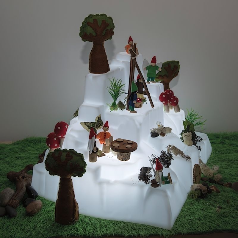 TTS Small World Rechargeable ICT Glow Mountain - Landscape View Whitish
