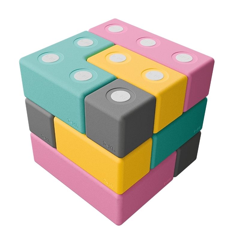 TUKI Big Magnetic Blocks Set - Builder 12 - Clean Landscape View
