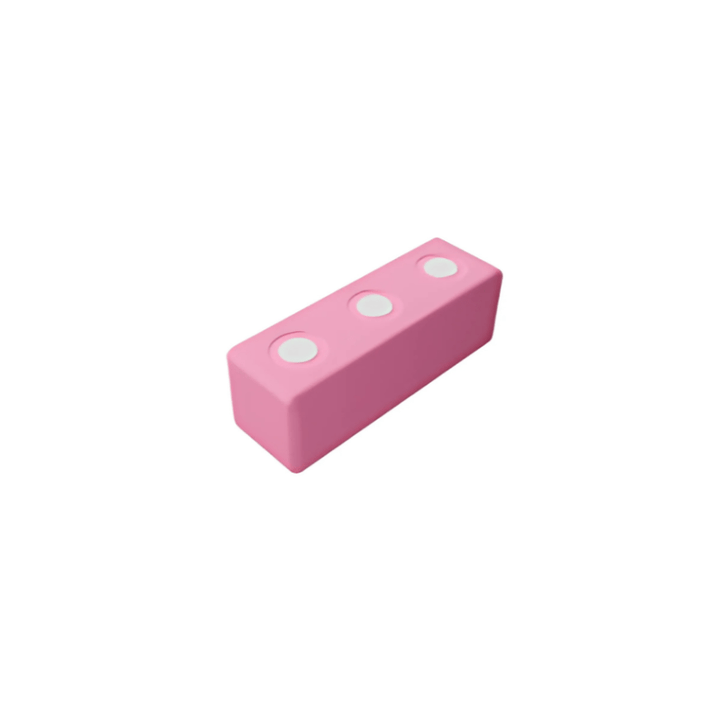 TUKIBigMagneticBlocksSet-Builder43PinkSquare
