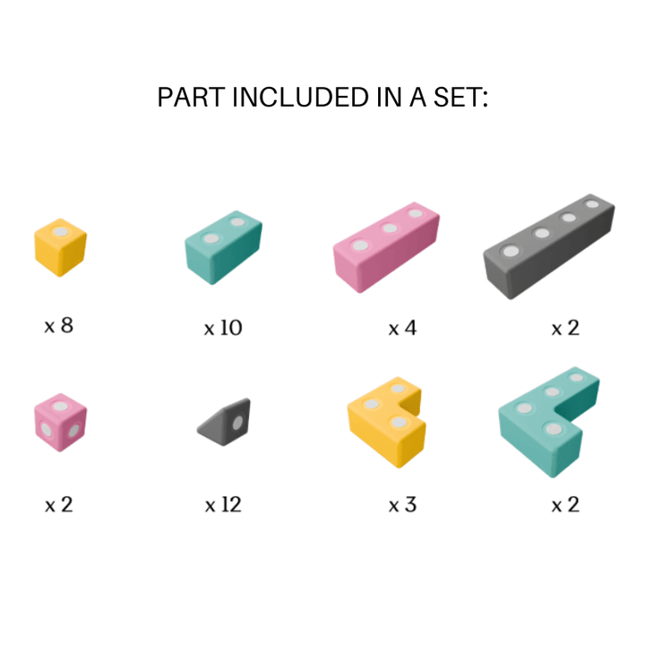 TUKIBigMagneticBlocksSet-Builder43Parts