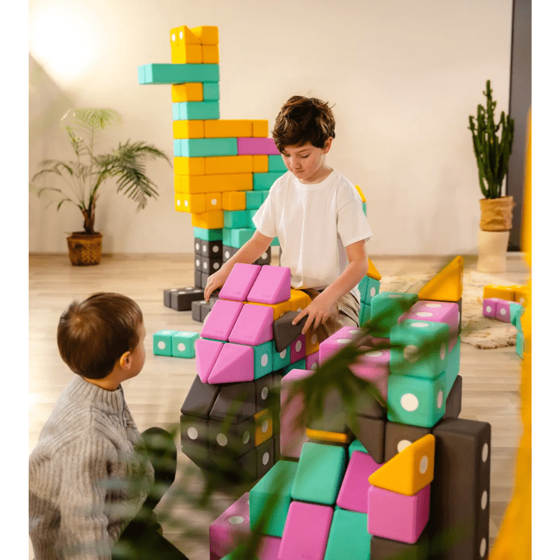 TUKIBigMagneticBlocksSet-Smart160TwoBoyChildPlay