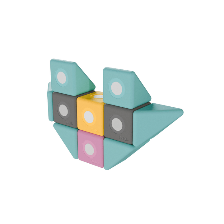 TUKIBigMagneticBlocksSet-Smart160GreenFigure