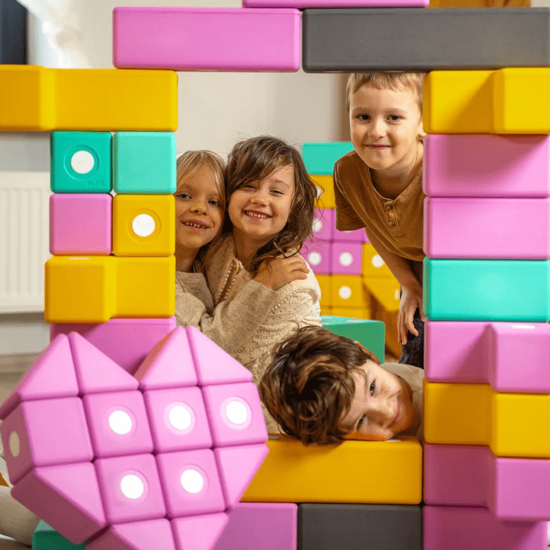 TUKIBigMagneticBlocksSet-Smart340GroupKIdsActivePlay