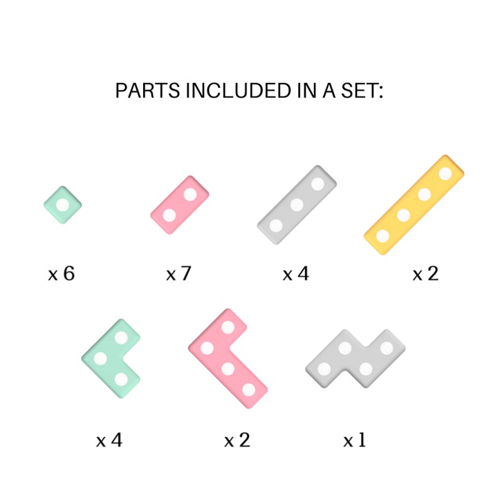 TUKIRegularMagneticBlocksSet-26ElementsParts