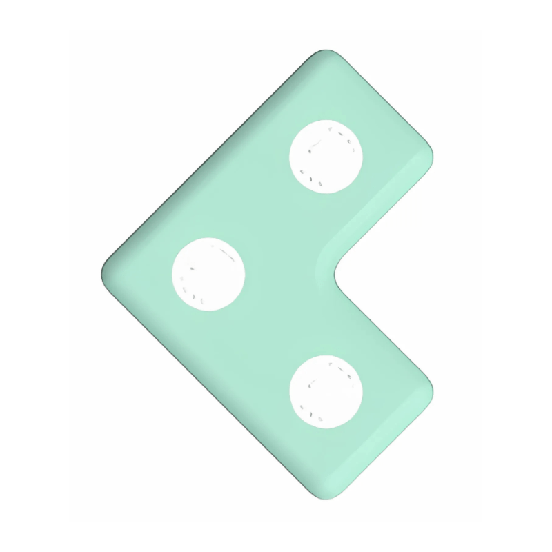 TUKIRegularMagneticBlocksSet-48ElementsGreenL