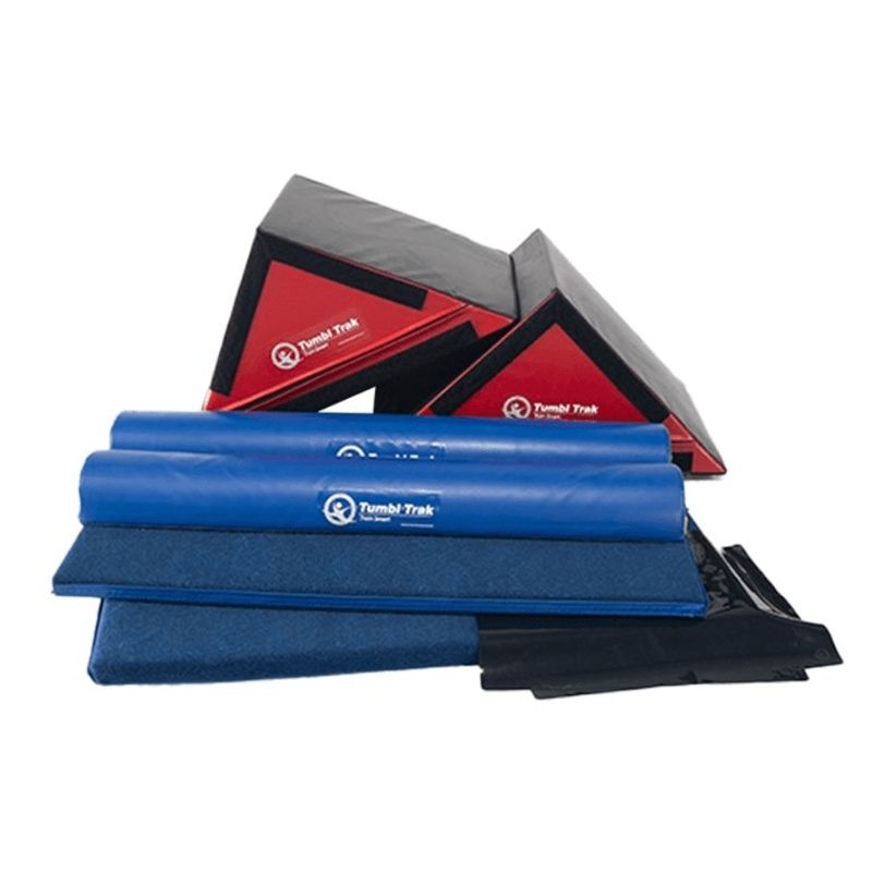 Tumbl Trak Ninja Starter Bundle - Red & Blue - Complete Landscape View
