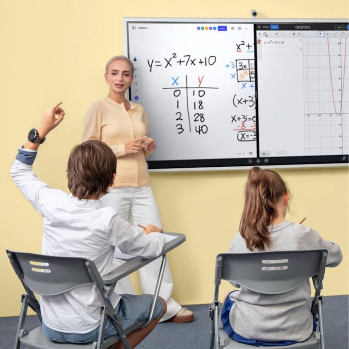 Vibe Board S1 - All-In-One Interactive Display & Whiteboard - Teacher And Students