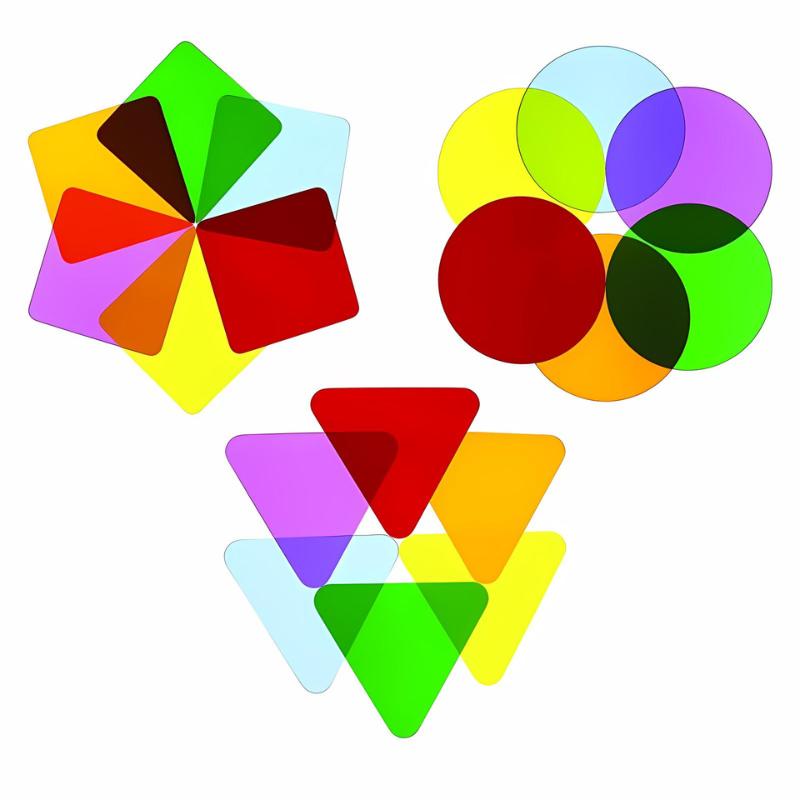 Whitney Brothers Color Wheel Variety Pack - Three Shapes Clear View