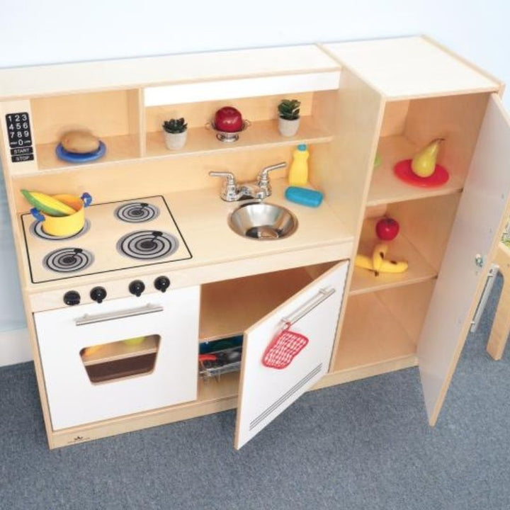 Whitney Brothers Contemporary Kitchen Combo - White top view
