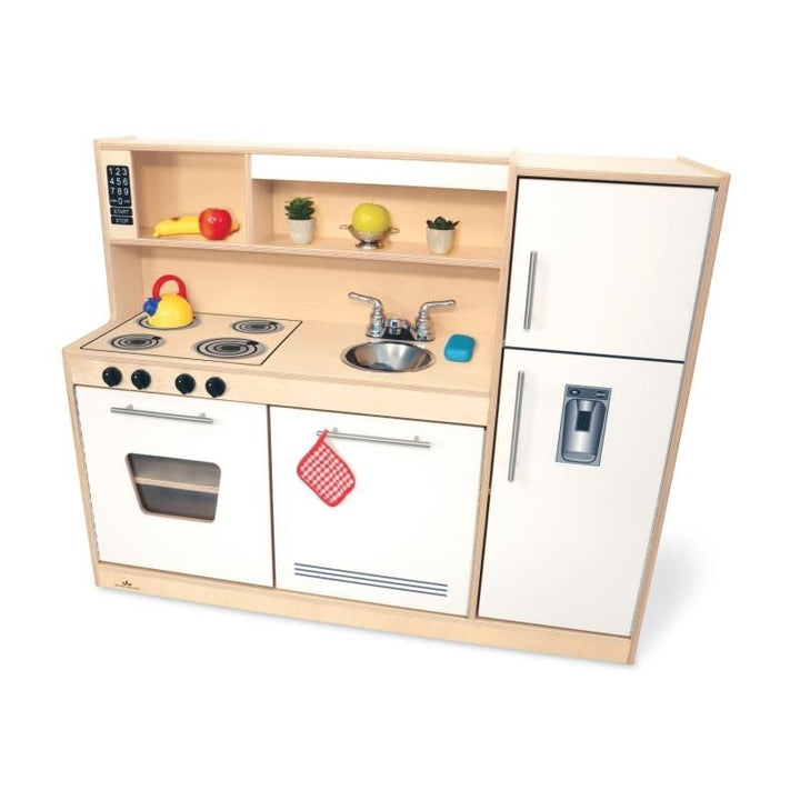 Whitney Brothers Contemporary Kitchen Combo - White clean view
