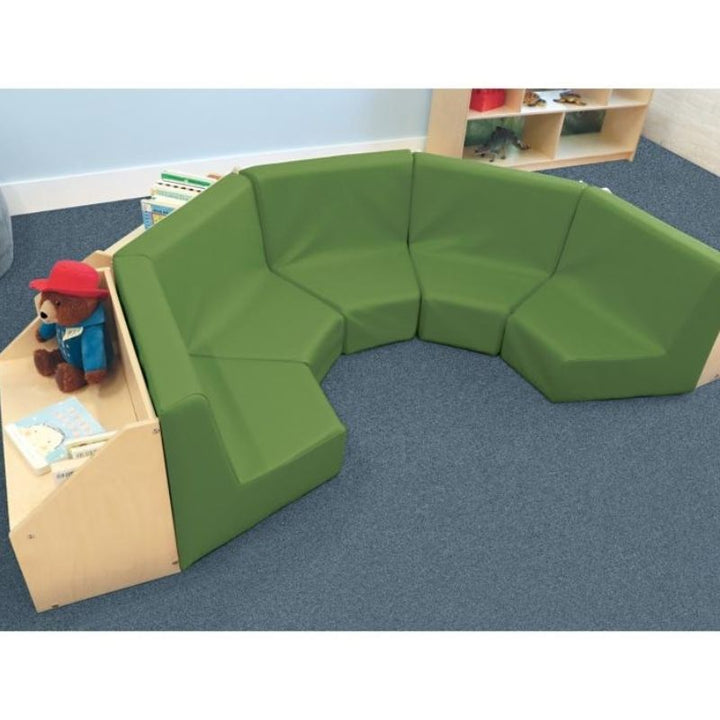 Whitney Brothers Five Section Reading Nook Top View
