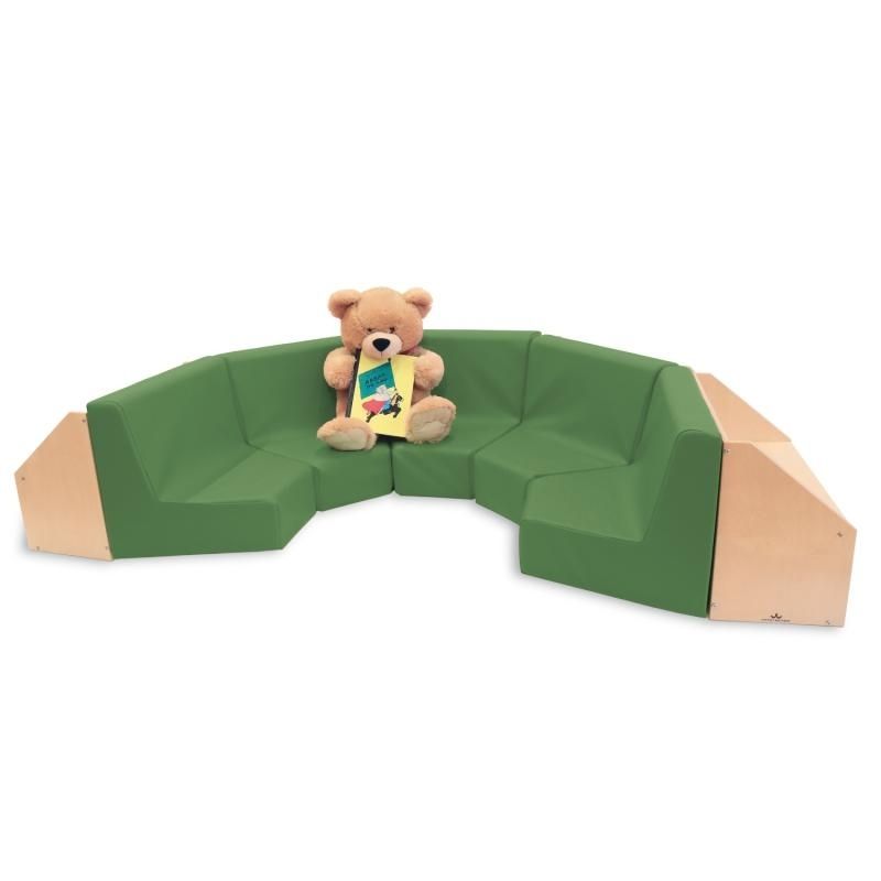 Whitney Brothers Five Section Reading Nook Front View Stuffed Toy
