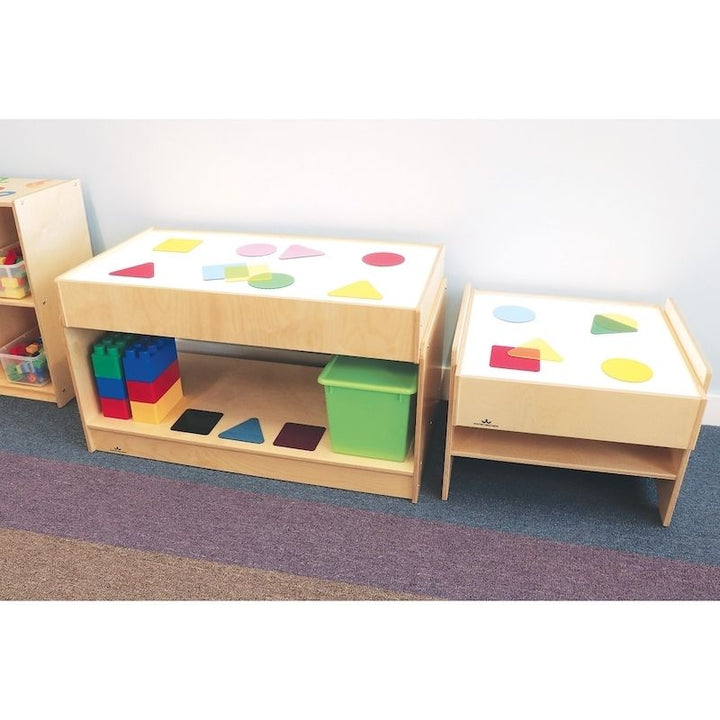 Whitney Brothers Superbright LED Sensory Light Table Large classroom view
