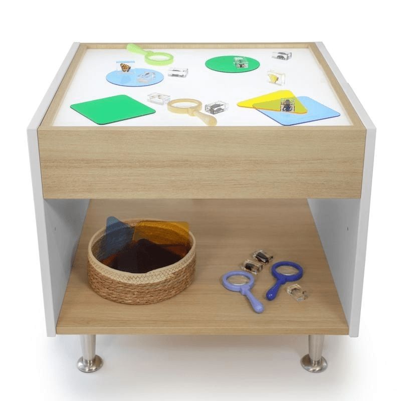 Whitney Brothers elevated™ Adjustable Light Table-Front View White Background