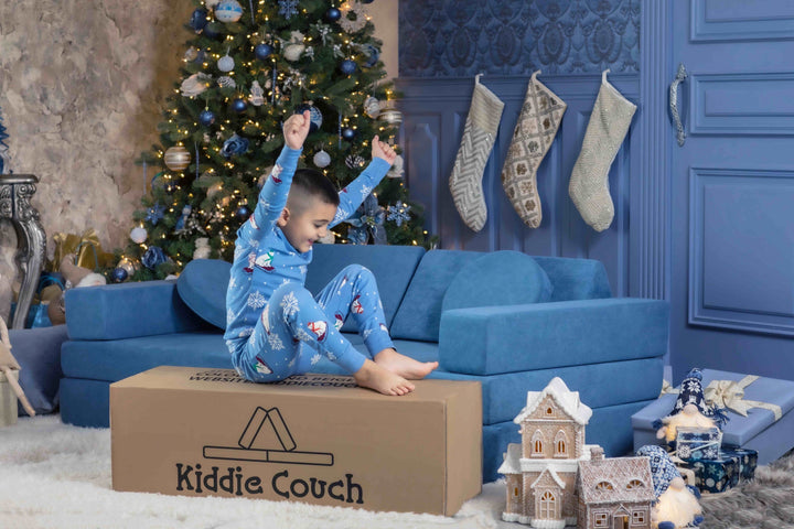 Kiddie Couch pacific blue christmas present