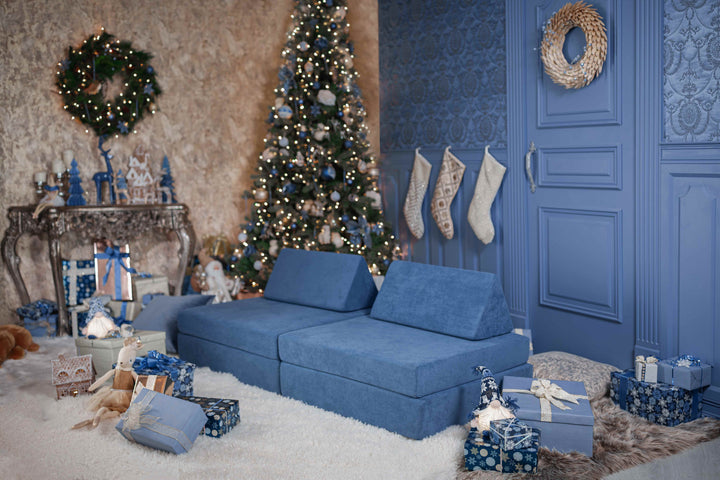 Kiddie Couch pacific blue christmas