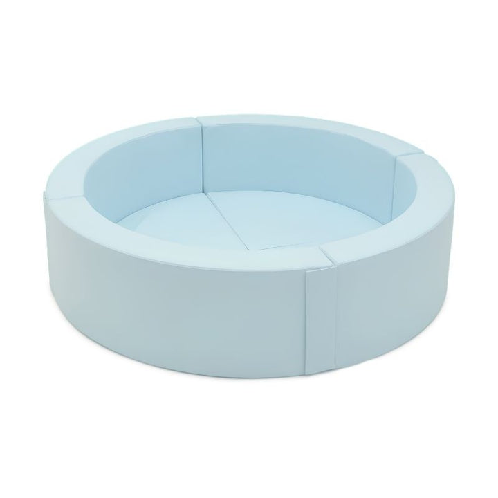 IGLU Round Ball Pit in baby blue, a space-saving sensory ball pit for toddlers and preschoolers