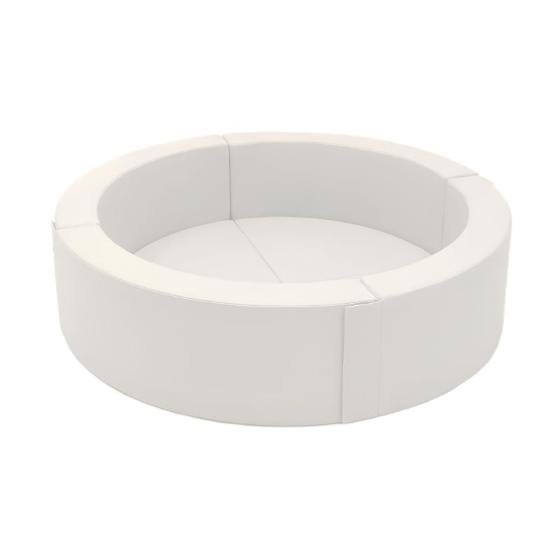 IGLU Round Ball Pit in white, a corner ball pit for sensory play and gross motor development