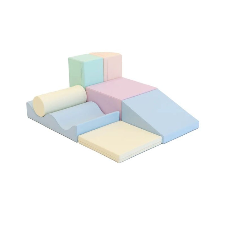 IGLU Discoverer Soft Play Set in Pastel Ice Cream, modular foam shapes for a toddler soft play set
