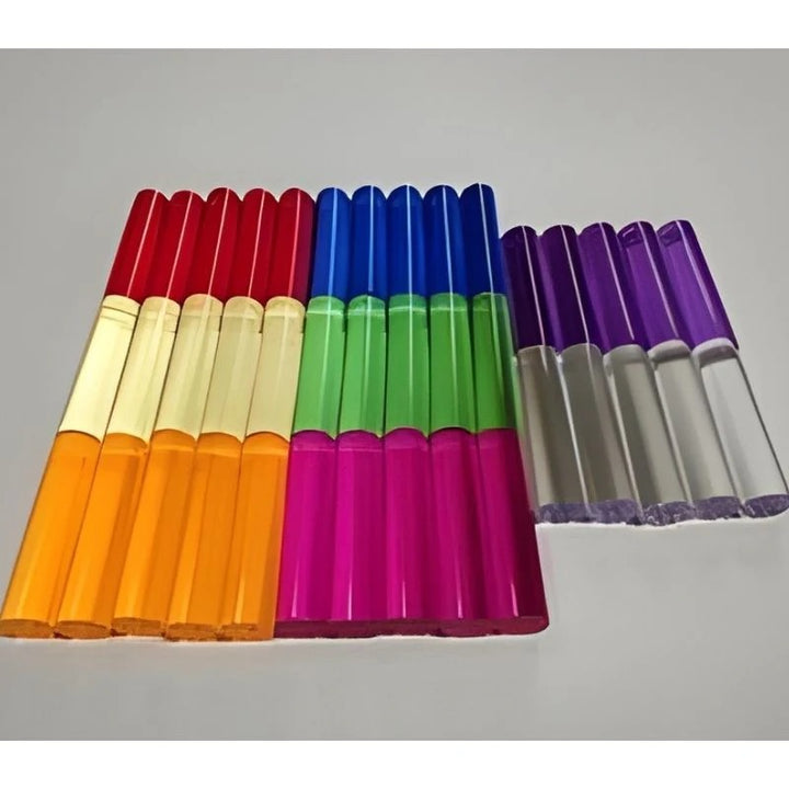Experia PixelPop Additional Pegs Set of 40 showing the 8 vibrant colour varieties of replacement pegs for the PixelPop Interactive Light Panel, 5 of each colour