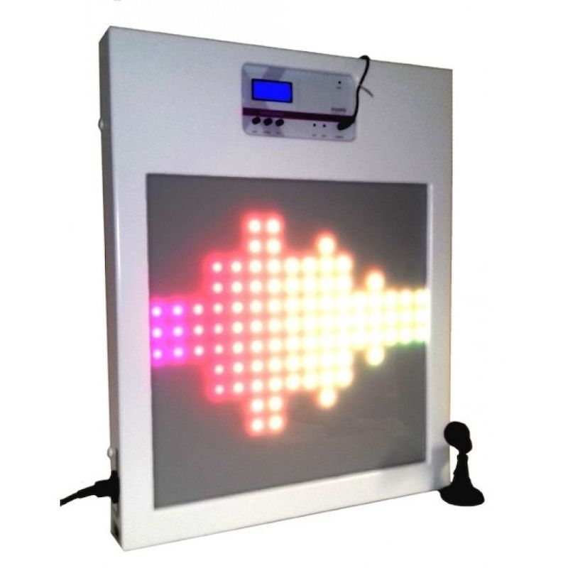 Experia Sound Equalizer front view, a sound-reactive LED sensory wall panel that displays visual feedback to vocalisation and music for communication and cause-and-effect skill development