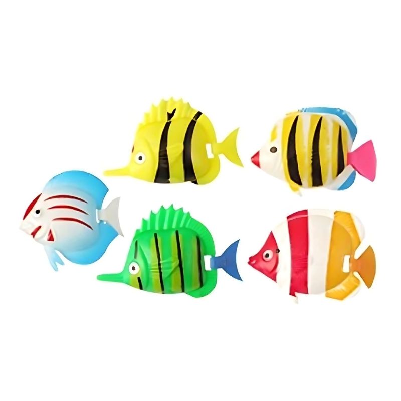 Experia Superactive LED Bubble Tube with optional swimming fish add-on, showing the aquarium-style visual display enhancement available for the sensory bubble tube