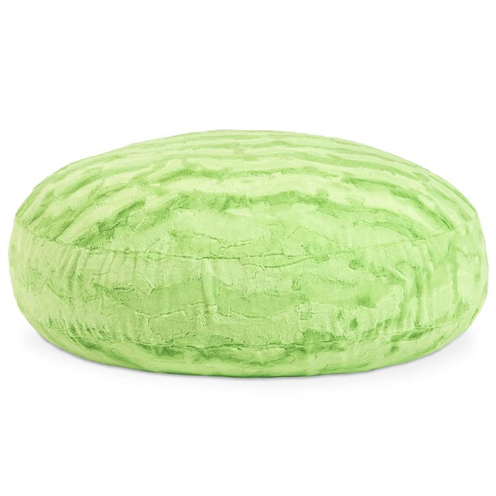 Jaxx Cocoon Fur faux fur bean bag chair in Green, cozy sensory seating and a crash pad for kids in classrooms and homes