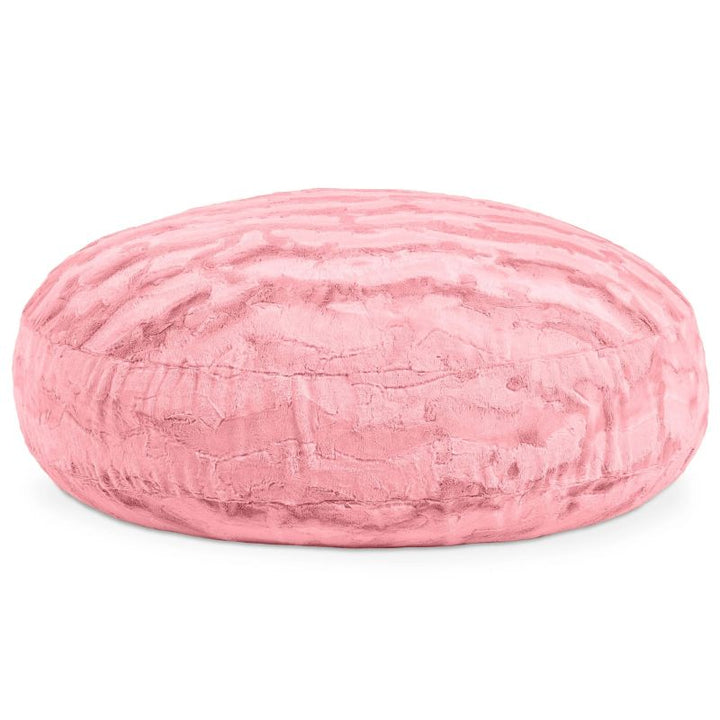 Jaxx Cocoon Fur faux fur bean bag chair in Pink, cozy sensory seating and a crash pad for kids in classrooms and homes