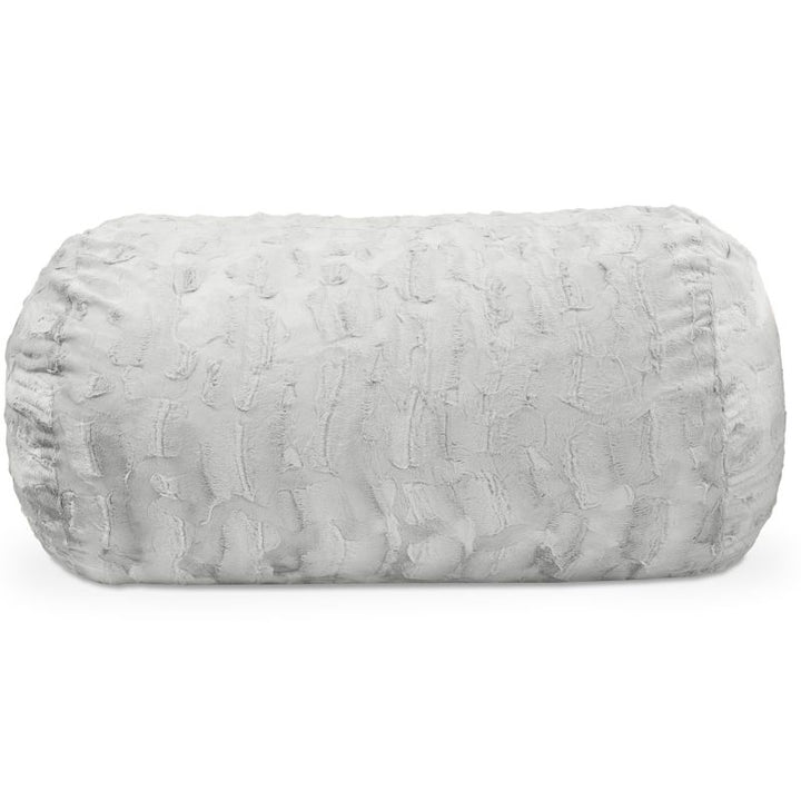 Jaxx Lounger 4ft faux fur bean bag lounger for kids in Grey, a neutral kids bean bag chair for classrooms and homes.
