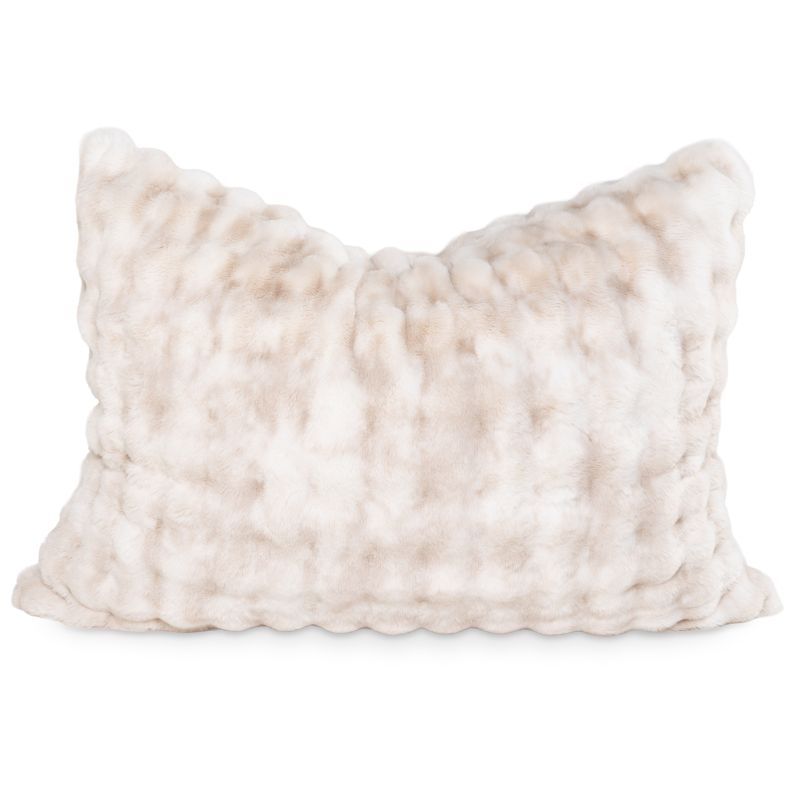CrashPuff by Raven-Symoné kids faux fur floor lounger cover in the Phantom Cream colourway